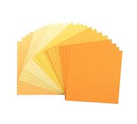 Vaessen creative Florence Papier Cartonné, Couleurs Jaunes, 216g, 12,5 x 12,5 cm, 24 Feuilles, Surface Texturée, pour Peindre, Scrapbooking et Plus