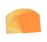 Florence Papier Cartonné Jaune Rugueux - 30,5 x 30,5 cm - 24 Feuilles - 216 g/m² - Papier pour Scrapbooking, Carterie, Perforation et Faire Part de Mariage