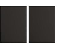 vaessen creative Florence Papier Cartonné, Noir, 216g, 10 Feuilles, Surface Lisse, pour Peindre, Scrapbooking et plus, DIN A4 (Lot de 2)
