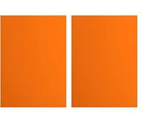 vaessen creative Florence Papier Cartonné, Orange (Melon), 216g, 10 Feuilles, Surface Lisse, pour Peindre, Scrapbooking et plus, DIN A4 (Lot de 2)