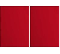 vaessen creative Florence Papier Cartonné, Rouge (Coquelicot), 216g, A4, 10 Feuilles, Surface Texturée, pour Peindre, Scrapbooking et plus, Taille Unique (Lot de 2)