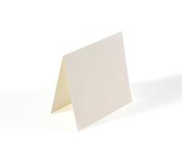 Vaessen Creative Florence Petites Cartes Carrées, Ensemble De 25, Ivoire, Enveloppes Assorties Disponibles