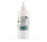 Vaessen Creative Glue Easy Colle-500 ml-Colle Blanche en Flacon Applicateur-Séchage Transparent pour Papier, Carton, Bois et Tissu-pour Scrapbooking, Loisirs Créatifs et DIY, 500ml