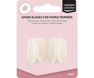 Vaessen Creative Lames de Rechange pour Coupe-Papier - 2 Pcs pour Découpe Précise - pour Massicot Pliage et Coupe - Facile à Remplacer, Weiß