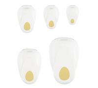 Vaessen Creative Lot Perforatrices 5 pcs - Œuf - Ø 50, 37,5, 25, 15 et 9,5 mm - Matériel Scrapbooking pour Papier & Loisirs Créatifs de Pâques