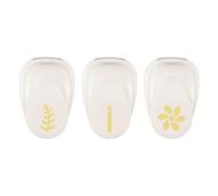 Vaessen Creative Lot Perforatrices Noël 3pcs - Bougie (2,5 x 0,4 cm), Pétale (1,9 x 2,4 cm) & Fougère (1,4 x 2,5cm) - Perforatrice Forme pour Papier & Loisirs Créatifs - Matériel Scrapbooking