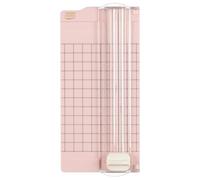 Vaessen creative Mini Massicot, 6,5 x 15,3 cm, Petit Outil pour Créer des Cartes et Loisirs Créatifs avec Papier, Rose