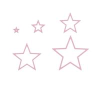 Vaessen Creative Matrice de Découpe Étoile - 5 Multi Frame Dies jusqu'à 10,9 x 11,5 cm - Scrapbooking Matériel - Cutting Dies pour Scrapbooking Accessoires, Cartes et Décorations