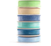 Vaessen Creative Organza Lot De 6 Couleurs 6 Mm X 2 M Bleu Bébé