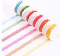 Vaessen Creative Organza Lot De 6 Couleurs 6 Mm X 2 M Été