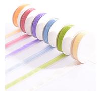 Vaessen Creative Organza Lot de 6 couleurs 6 mm x 2 m printemps