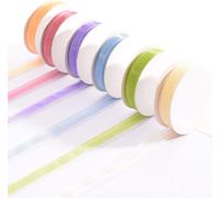 Vaessen Creative Organza Lot De 6 Couleurs 6 Mm X 2 M Printemps