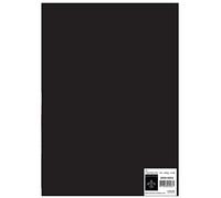 Florence Papier Cartonné Noir Lisse - A4-100 feuilles - 300 g/m² - Papier pour Scrapbooking, Carterie, Perforation et Faire Part de Mariage