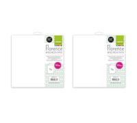 vaessen creative Papier Mixed Media, 240g, Carré, 30.5 cm x 30.5 cm, 10 Feuilles, Blanc, pour Utilisation avec les Techniques Humide, Mouillé, 30,5 x 30,5 cm (Lot de 2)