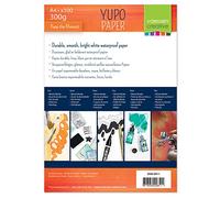 Vaessen Creative Papier Synthétique A4-100 feuilles - 300 g/m² | Papier imperméable, Blanc, Pour encre à l'alcool, Peinture, Dessin, Gaufrage