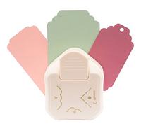 Vaessen Creative Perforatrice d'Angle - Coin d'Étiquette Festonné - Arrondisseur d'Angle 3 en 1 - pour Projets DIY, Papier Scrapbooking, Plastique Fou, Bullet Journaling, Cartes de Vœux, Invitations