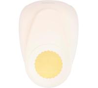 Vaessen Creative Perforatrice Cercle Festonné - 2.5 x 2.5 cm - pour Projets DIY, Papier Scrapbooking, Plastique Fou, Bullet Journaling, Cartes de Vœux, Papier Découpage, Étiquettes, Décorations