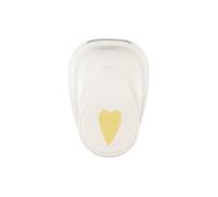 Vaessen Creative Perforatrice Coeur Etroit, 2,5 cm, 1 Pièce, jusqu'à 160g, pour Loisirs Créatifs et Scrapbooking, Métal, Blanc/Rose, medium