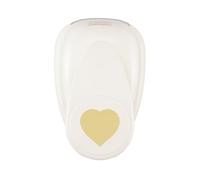 Vaessen Creative Perforatrice Coeur, 5 cm, 1 Pièce, jusqu'à 160g, pour Loisirs Créatifs et Scrapbooking, Blanc/Rose, jumbo