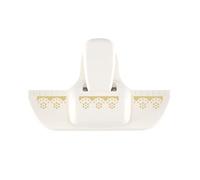 Vaessen creative Perforatrice de Bordure, Fleur, Pour Projets DIY, Scrapbooking, Création de Cartes et Plus, Blanc, 16 x 10 x 6 cm