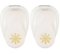 Vaessen Creative Perforatrice de Papier, Taille S, Marguerite, Pour Projets DIY, Scrapbooking, Création de Cartes et Plus, Pourpre (Lot de 2)