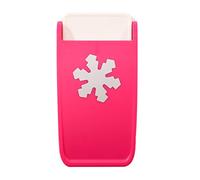 Vaessen creative Robustes Maxi, Flocon de Neige, Perforatrice Forte, Liège, Papier Mousse et Autres Fournitures de Loisirs Créatifs, Taille de découpe 3,5 cm de diamètre, Polychlorure de Vinyle, Rose