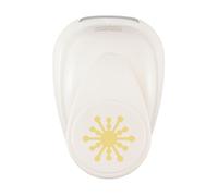 Vaessen Creative Noël-Feux d'artifice Ø 2,2 x 2,5 cm-Perforatrice Forme pour Papier-Matériel Scrapbooking pour Loisirs Créatifs, DIY et Cartes, Or-Blanc