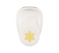 Vaessen Creative Noël-Flocon de Neige 2,1 x 2,5 cm-Perforatrice Forme pour Papier-Matériel Scrapbooking pour Loisirs Créatifs, DIY et Cartes, Or-Blanc