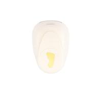 Vaessen Creative Perforatrice à motif pied - 3,5 x 2,1 cm - Perforatrice pour papier de bricolage, papier d'argile, papier de scrapbooking ou papier de découpage