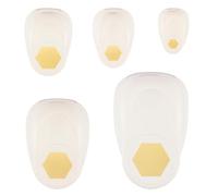 Vaessen Creative Perforatrices Hexagone - Lot de 5 Pcs - pour Projets DIY, Papier Scrapbooking, Bullet Journaling, Cartes de Vœux, Papier Découpage, Étiquettes, Décorations