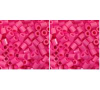 Vaessen Creative Perles à Repasser - Rose Fuchsia - 1100 perles - pour Bijoux, Decorations DIY et Loisirs Créaifs (Lot de 2)