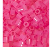 Vaessen Creative Perles à Repasser - Rose Néon - 1100 perles - Fluorescent - pour Bijoux, Decorations DIY et Loisirs Créaifs