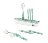 Vaessen Creative Pinceaux Mélangeurs 8 pcs - avec Support - ø 8 mm et 2,7 x 4 cm - Brosse de Mélange pour Encre et Peinture - pour Cartes, Scrapbooking, Mixed Media et Loisirs Créatifs