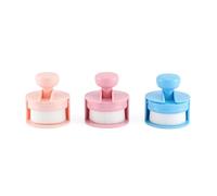 Vaessen Creative Pinceaux Mélangeurs Ergonomiques 3 pcs - 6 x 6,2 cm - Brosse de Mélange pour Encre et Peinture - pour Cartes, Scrapbooking, Mixed Media et Loisirs Créatifs