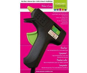 Vaessen Creative Pistolets à Colle Mini, Plastique, noir, 18.0 x 11.0 x 5.0 cm