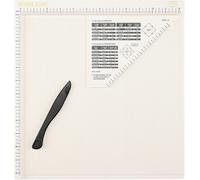 Vaessen Creative Plaque De Rainurage Score Easy 12 ¿ X 12 ¿ Pouces Avec Plioir Et Règle Triangle Blanc Cassé Planche De Pliage Pour Scrapbooking, Cartes, Boîtes Et Loisirs Créatifs