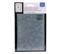 Vaessen creative Plaque d'embossage, Flocon de Neige, 6 x 10,8 x 0,5 cm, 1 pièce, d'anniversaire, Naissance, Cartes de Noël et Loisirs Créatifs en Papier, Carton Plastique, Transparent, 14,6x10,8x0,5