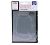 Vaessen creative Plaque d'embossage, Pot de Pierre, 6 x 10,8 x 0,5 cm, 1 pièce, d'anniversaire, Naissance, Cartes de Noël et Loisirs Créatifs en Papier, Transparent, 14,6x10,8x0,5