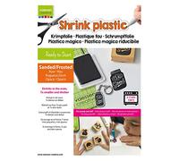 Vaessen Creative Plastique Fou Mat - A4-250 pcs - Plastique Dingue Thermoformable - Papier Fou pour Porte-Clés, Bijoux, Broches, Art Plastique et Loisirs Créatifs