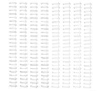 Vaessen Creative Reliure Spirale Métallique 2:1 Blanc & Argent - 16 mm | 8 pièces, Pour la relieuse Bind Easy, Pour relier dossier, document, albums & journaux