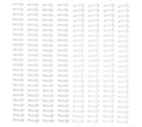 Vaessen Creative Reliure Spirale Métallique 2:1 Blanc & Argent - 8 Pcs de 16 mm pour la Relieuse Bind Easy - pour Relier Dossier, Document, Albums et Journaux