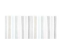 Vaessen Creative Reliure Spirale Métallique 2:1 Mélange Couleurs Arc-en-Ciel - 16 Pcs de 16 mm pour la Relieuse Bind Easy - pour Relier Dossier, Document, Albums et Journaux