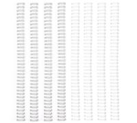Vaessen Creative Reliure Spirale Métallique 3:1 Blanc & Argent - 16 mm | 8 pièces, Pour la relieuse Bind Easy, Pour relier dossier, document, albums & journaux
