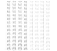 Vaessen Creative Reliure Spirale Métallique 3:1 Blanc & Argent - 8 Pcs de 13 mm pour la Relieuse Bind Easy - pour Relier Dossier, Document, Albums et Journaux