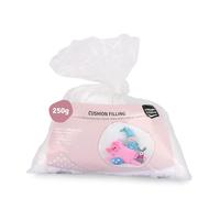 Vaessen Creative Rembourrage en Fibre de Polyester Blanche Douce pour la Fabrication d'animaux Rembourrés, de Coussins et d'objets Créatifs, Blanc, 250gr, L'emballage peut varier