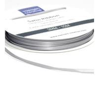 Vaessen Creative Ruban de satin double, Argent, 1 spool of 3 mm x 10 m ribbon