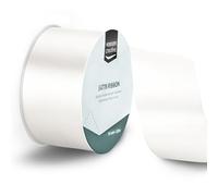 Vaessen Creative Ruban Satin Blanc - 20 m x 50 mm - Bolduc pour Cadeau, Emballage et Bouquet Mariage
