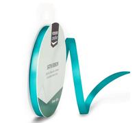 Vaessen Creative Ruban Satin Bleu - 10 m x 6 mm | Turquoise - Bolduc pour Cadeau, Emballage et Bouquet Mariage