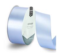 Vaessen Creative Ruban Satin Bleu Clair - 20 m x 38 mm - Bolduc pour Cadeau, Emballage et Bouquet Mariage