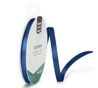 Vaessen Creative Ruban Satin, 6mm x 10m, Éclat Élégant pour Créer des Cartes, Scrapbooks, Emballage Cadeaux et Autres Projets Créatifs, Bleu Foncé, 6 mm, Set de 10 Pièces